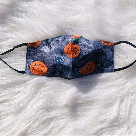 Brand New Halloween Kids Face Mask One Size Adjustable Strap (KIDS MASK) - Picture 2 of 4